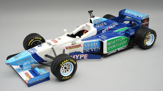 Immagine di BENETTON B196 N.3 BRAZIL GP 1996 RAIN TYRES J.ALESI 1:18