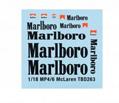 Immagine di DECALS FOR MC LAREN HONDA MP4/6 1991 N.1 JAPANESE GP AYRTON SENNA 1:18