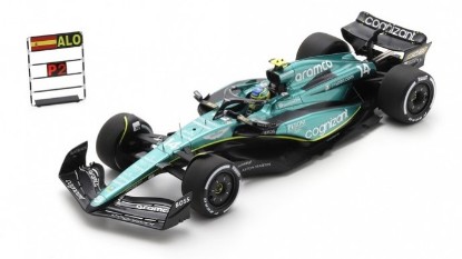 Immagine di ASTON MARTIN N.14 2nd CANADIAN GP 2023 FERNANDO ALONSO W/PIT BOARD 1:18