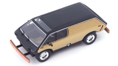Immagine di BRUBAKER BOX VAN 1972 GOLD-BLACK 1:43