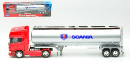 Immagine di SCANIA R730 TRACTOR RED W/SILVER OIL TANKER 1:32