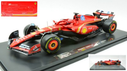 Immagine di FERRARI SF-24 N.16 CHARLES LECLERC 2024 CON VETRINA 1:18