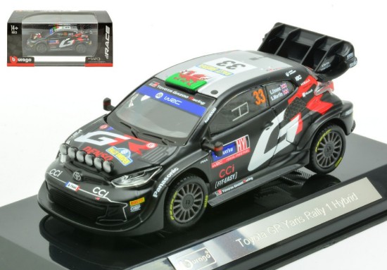 Immagine di TOYOTA YARIS WRC RALLY 1 HYBRID N.33 2024 EVANS-MARTIN 1:43