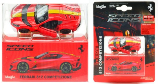 Immagine di FERRARI 812 COMPETIZIONE RED SPEED ICONS 1:64
