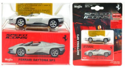 Immagine di FERRARI DAYTONA SP3 WHITE SPEED ICONS 1:64