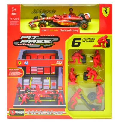 Immagine di DIORAMA PIT STOP 2024 SF-24 N.55 CARLOS SAINZ 1:43