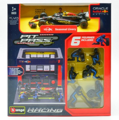Immagine di PIT STOP SET RED BULL RB19 N.1 MAX VERSTAPPEN 2023 1:43