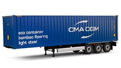 Immagine di CONTAINER TRAILER 2024 BLUE 1:24