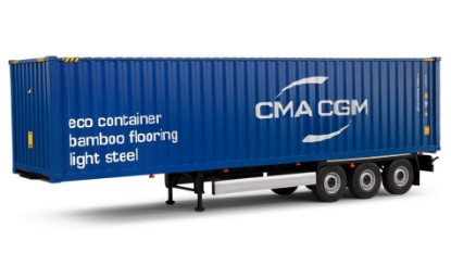 Immagine di CONTAINER TRAILER 2024 BLUE 1:24