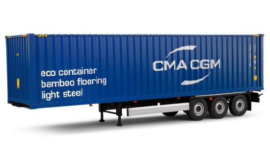 Immagine di CONTAINER TRAILER 2024 BLUE 1:24