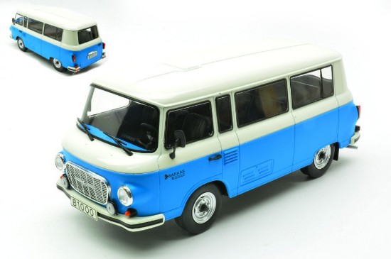 Immagine di BARKAS B-1000 BUS 1970 LIGHT BLUE/WHITE 1:24