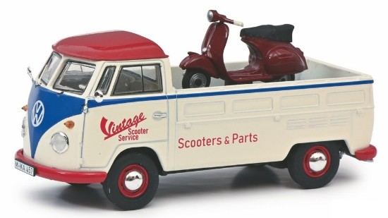 Immagine di VOLKSWAGEN T1b SERVICE SCOOTER W/VESPA 1:43