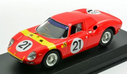 Immagine di FERRARI 250 LM N.21 WINNER LIMBURG ZOLDER GP 1964 LUCIEN BIANCHI 1:43