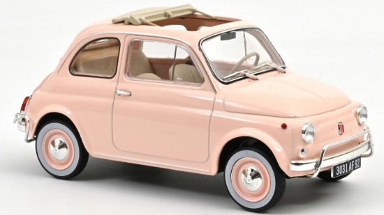 Immagine di FIAT 500 L 1968 PINK WITH SPECIAL BIRTH PACK 1:18