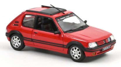 Immagine di PEUGEOT 205 GTI 1.9 1991 VALLELUNGA RED WITH PTS DECO 1:43