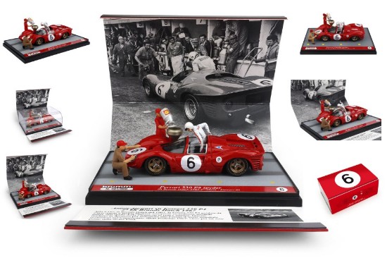 Immagine di FERRARI 330 P4 SPYDER N.6 6H BRANDS HATCH 1967 AMON-STEWART LIM.200 1:43