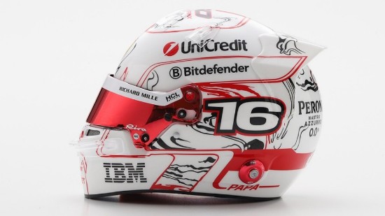 Immagine di HELMET CHARLES LECLERC JAPAN GP 2025 "150th GP" 1:5