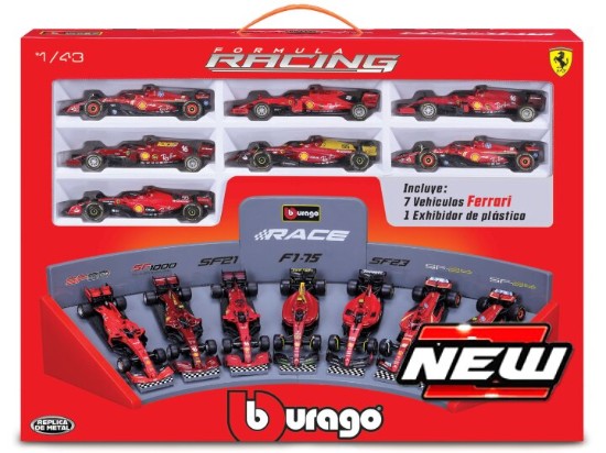 Immagine di FERRARI F1 SET:2019-2020-2021-2022-2023-2024 7 MODELS-VARIOUS DRIV.1:43
