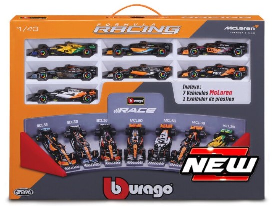 Immagine di MCLAREN F1 SET: 2022-2023-7 MODELS VARIOUS GP AND DRIVERS 1:43