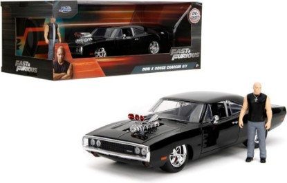 Immagine di DODGE CHARGER 1970 FAST & FURIOUS BLACK 1:24