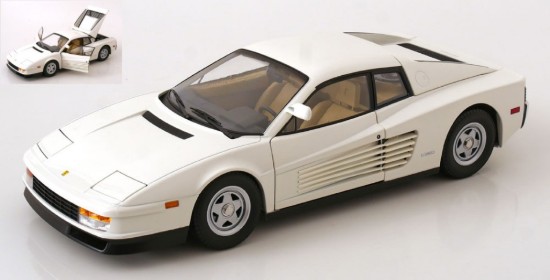 Immagine di FERRARI TESTAROSSA MONOSPECCHIO 1984 US-VERSION WHITE 1:12
