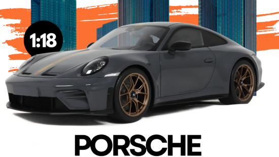 Immagine di PORSCHE 911 [992.2]
GT3 TOURING GREY 2025 1:18