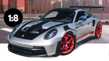 Immagine di PORSCHE 911 [992.1] GT3
RS SILVER 2022 1:8