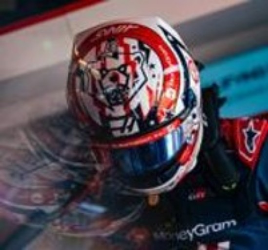 Immagine di CASCO Ollie Bearman MoneyGram Haas F1 Team GP US 2025 1:5
