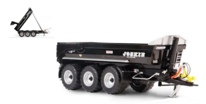 Immagine di RIMORCHIO RIBALTABILE JOSKIN TRANS-KTP 27/65 BLACK VERSION 1:32