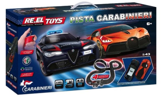 Immagine di PISTA A.R.GIULIA Q4 CARAB.+BUGATTI DIVO mt 4,8  C/TURBO-CONTAG.-LUCI1:43