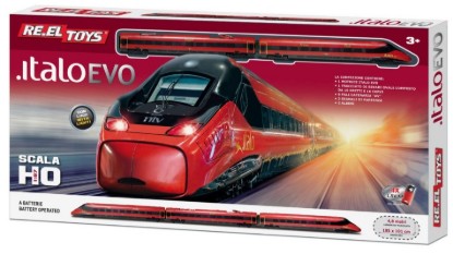 Immagine di TRENO ITALO EVO C/LUCI cm 185x101 A BATTERIA 1:87