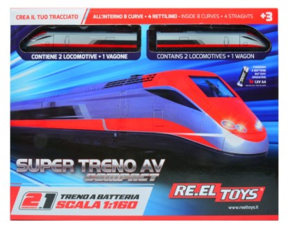 Immagine di TRENO AV COMPACT cm 96x58 A BATTERIA 1:160