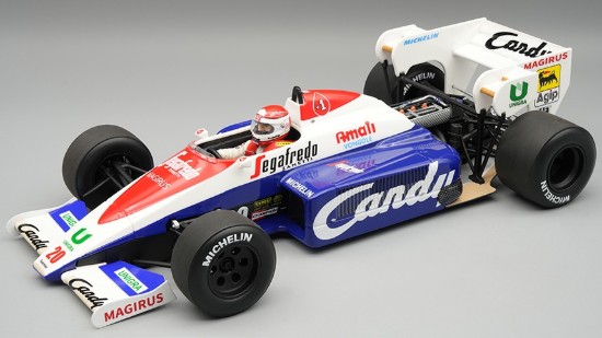 Immagine di TOLEMAN TG 184 1984 PRACTICE ITALIAN GP PIERLUIGI MARTINI W/DRIVER 1:18