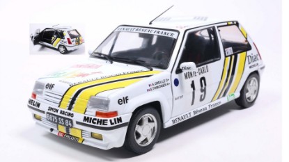 Immagine di RENAULT 5 GT TURBO MK2 N.19 MONTE CARLO 1989 A.OREILLE/G.THIMONIER 1:18