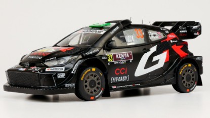 Immagine di TOYOTA GR YARIS N.33 RALLY1 SAFARI KENYA 2025 EVANS-MARTIN 1:18
