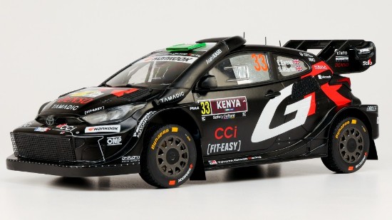 Immagine di TOYOTA GR YARIS N.33 RALLY1 SAFARI KENYA 2025 EVANS-MARTIN 1:18
