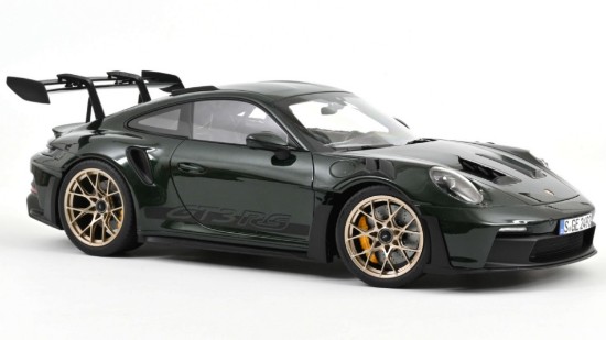 Immagine di PORSCHE 911 GT3 RS 2022 JETGREEN METALLIC & BLACK 1:12