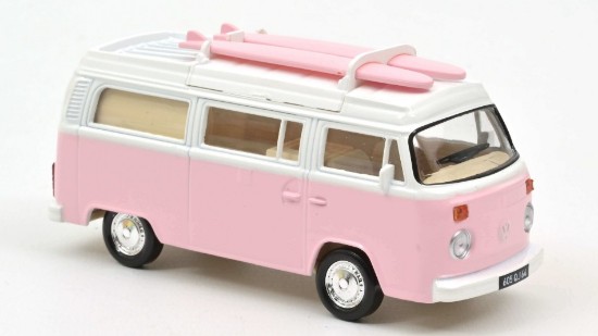 Immagine di VW COMBI T2b CAMPER VAN 1973 PINK JET-CAR 1:43