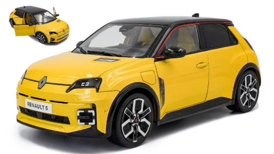 Immagine di RENAULT 5 E-TECH 2024 JAUNE POP 1:18