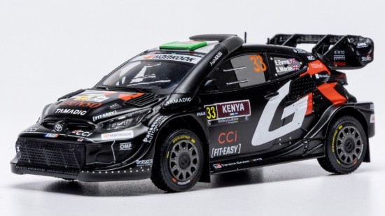 Immagine di TOYOTA GR YARIS N.33 RALLY1 SAFARI KENYA 2025 EVANS-MARTIN 1:43