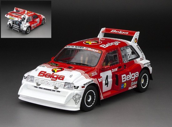 Immagine di MG METRO 6R4 N.4 2nd LOTTO BIANCHI RALLY 1986 M.DUEZ-W.LUX 1:18