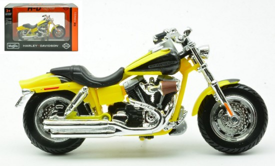 Immagine di HARLEY DAVIDSON CVO FAT BOB 2009 YELLOW 1:18