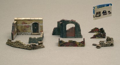 Immagine di MURI E ROVINE WW II KIT 1:72