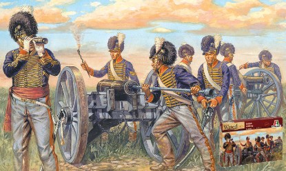 Immagine di WATERLOO 200 YEARS NAPOLEONIC WARS BRITISH ARTILLERY KIT 1:72
