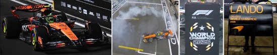 Immagine di MCLAREN N°4 3ème Abu Dhabi 2025 L.Norris 
WC Drivers 2025 w/board 1:43