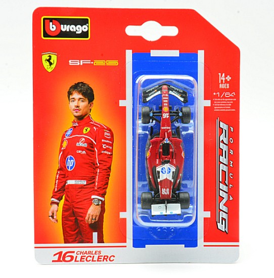 Immagine di FERRARI SF-25 N.16 2025 CHARLES LECLERC BLISTER 1:64