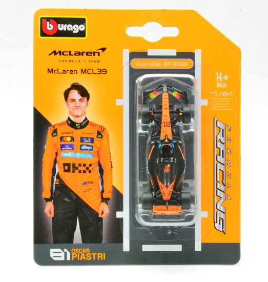 Immagine di MCLAREN MCL39 N.81 2025 OSCAR PIASTRI BLISTER 1:64