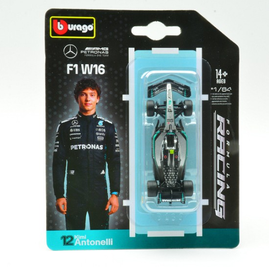 Immagine di MERCEDES AMG W16 N.12 2025 ANDREA KIMI ANTONELLI BLISTER 1:64