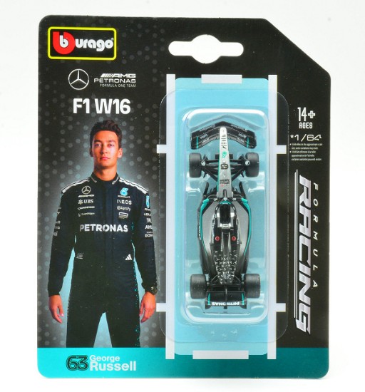 Immagine di MERCEDES AMG W16 N.63 2025 GEORGE RUSSELL BLISTER 1:64