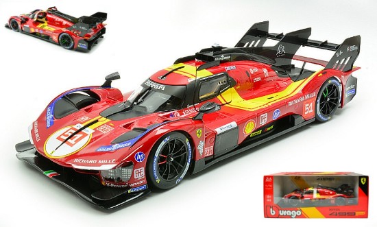 Immagine di FERRARI 499P N.51 3rd LE MANS 2025 PIER GUIDI-CALADO-GIOVINAZZI 1:18